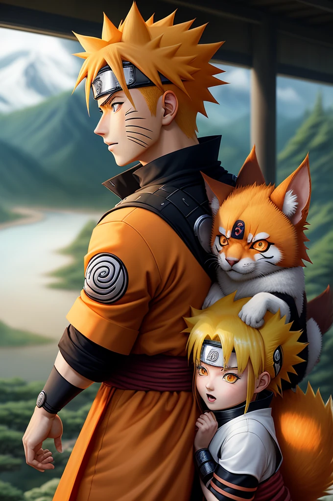 Naruto and Kurama