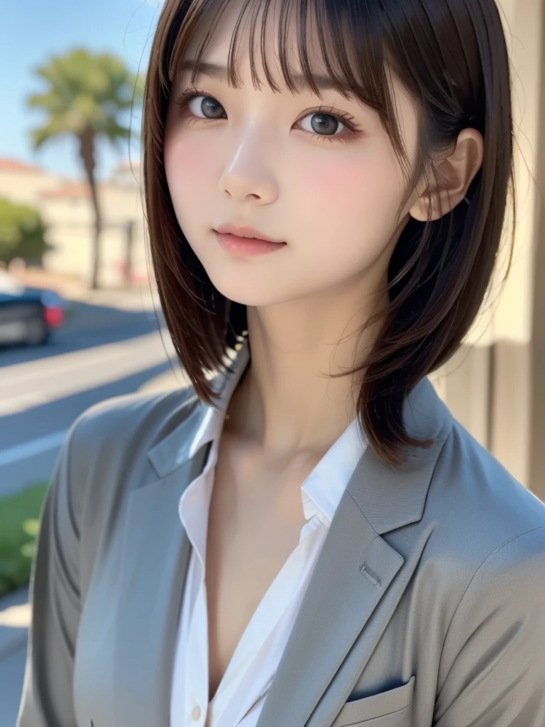 ((sfw: 1.4)), (( detailed face, cute face, detailed face, professional photography)), (Tie, Business Suit), (from back) , ( full body : 1.3), (( Shiny platinum blonde silk hair, beautiful shiny bangs, big clear sky blue eyes, very beautiful bright eye highlights, 1 Girl)), Ultra High Resolution, (Realistic: 1.4), RAW Photo, Best Quality, (Photorealistic Stick), Focus, Soft Light, (()), (( (young face))), (surface), (depth of field), masterpiece, (realistic), woman, bangs, ((1 girl))