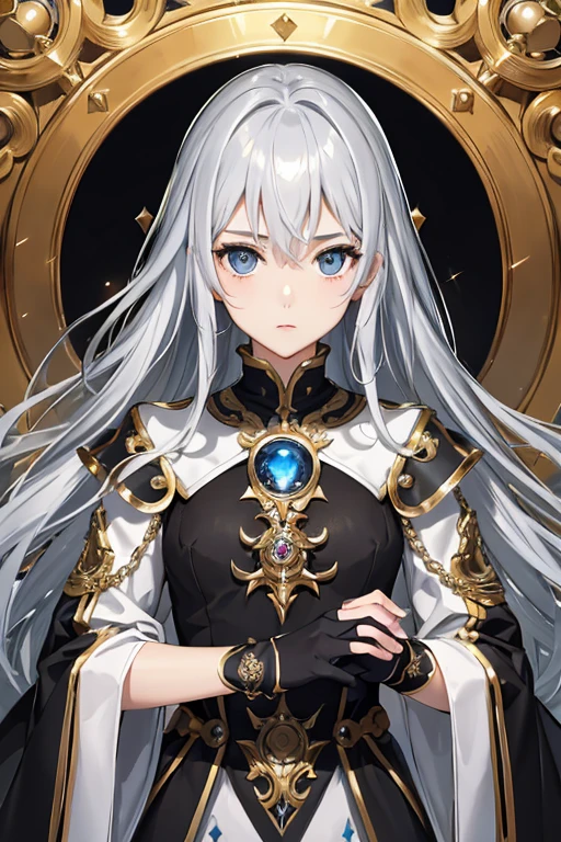 masterpiece、Highest quality、High resolution、High-quality images、8k、Metallic Color、grayscale、Skin luster、Texture of skin and clothing、detailed、Portrait、Expression of fine eyes、Shiny Hair、Whole Body Ezbian、Three great clockwork roaducha、