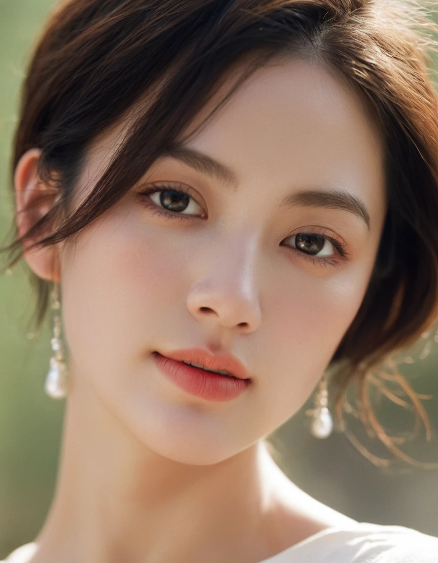 xxmixgirl, quite a bit body of a beautiful cute long face Japanese girl, happy smiling, still from the film, ((young Marion Cotillard face : 1.0)), ((young Anne Hathaway face: 0.8)), side shot, portrait photo of a cute 25 y.o woman, looks at viewer, full lips, beauty natural skin, skin moles, starry night, (cinematic, film grain:1.1), ((asian winged eyes, very long and slender slim face, windy tousled, shoulder lenght straight black blunt bob, stapless crop top)), relaxing at seaside, Leica SL3, Summicron-SL 75mm ASPH, F/2, (cinematic still:1.2) Kodak Gold 200 film, bokeh, rim lighting, silhouette, shallowed depth of field, dynamic hands up,