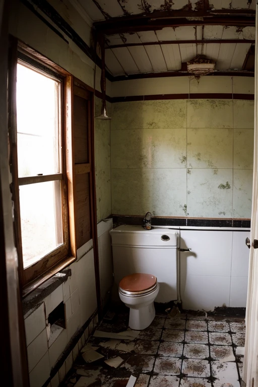 Abandoned house、Bathroom