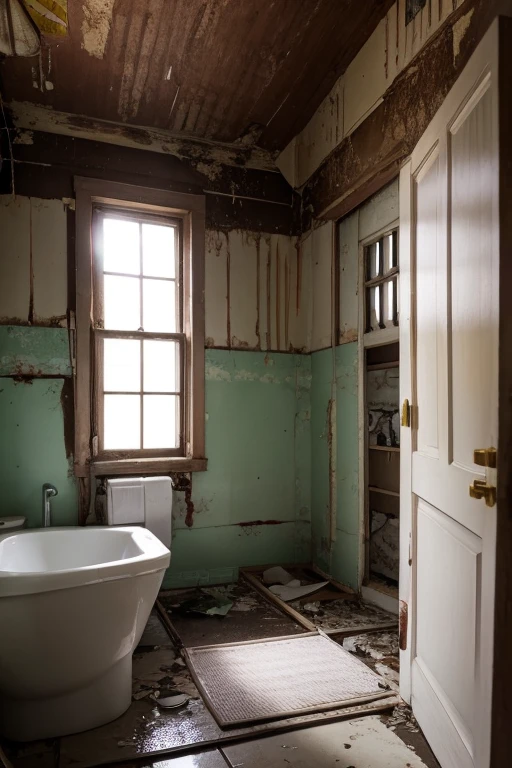 Abandoned house、Bathroom