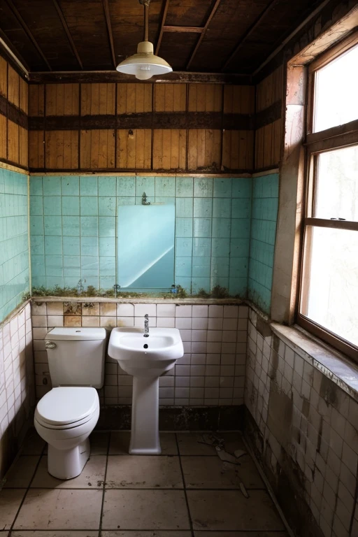 Abandoned house、Bathroom