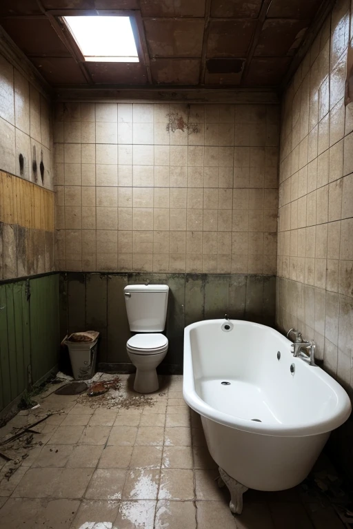 Abandoned house、Bathroom