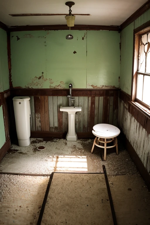 Abandoned house、shower room