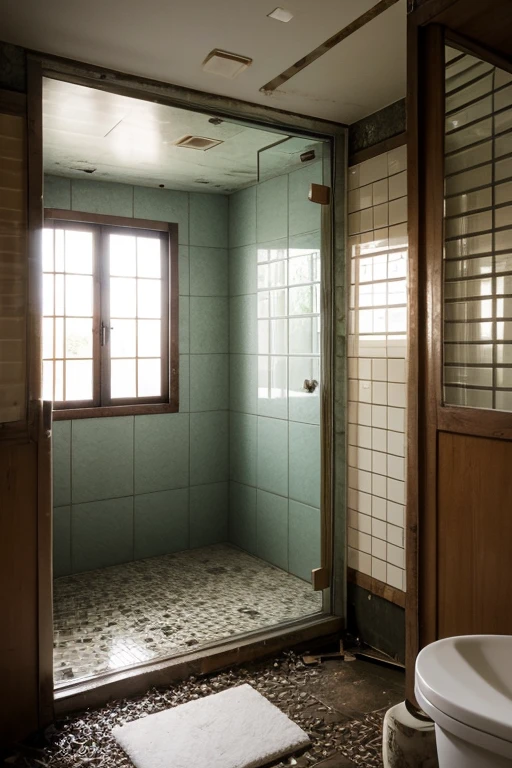 Abandoned house、shower room