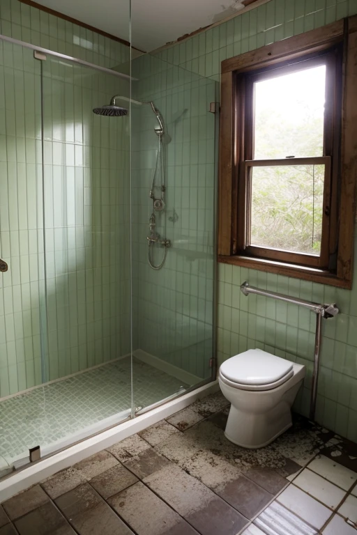 Abandoned house、shower room