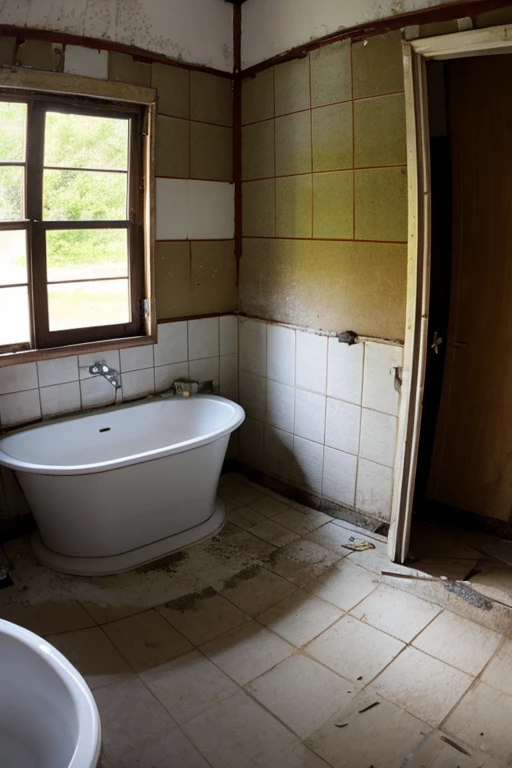 Abandoned house、Bathroom