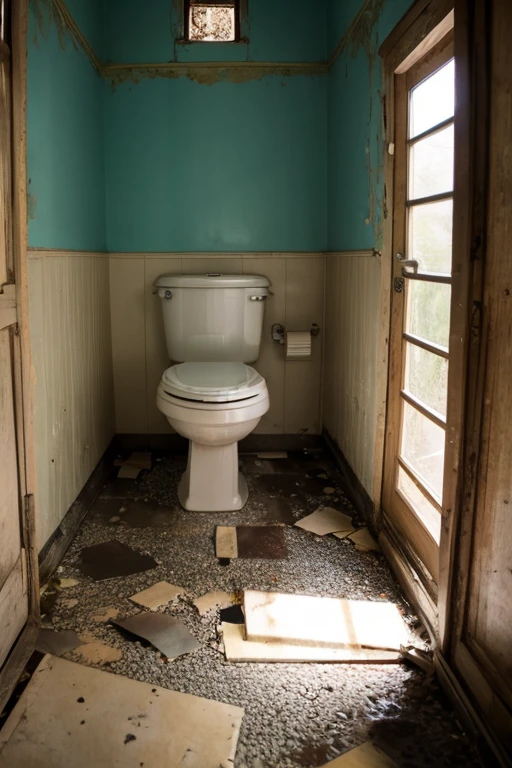 Abandoned house、Bathroom