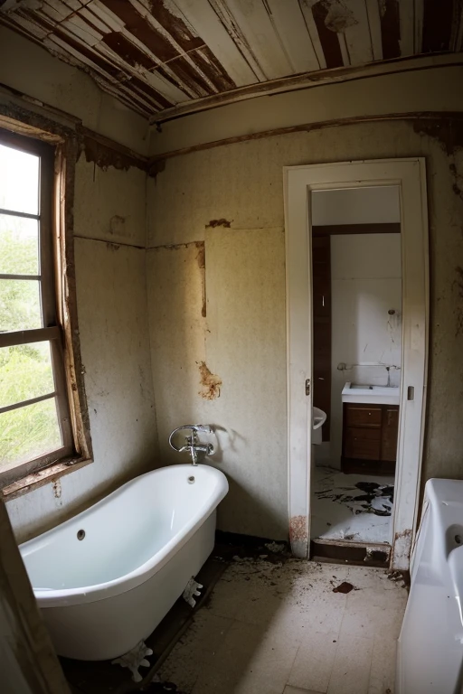 Abandoned house、Bathroom