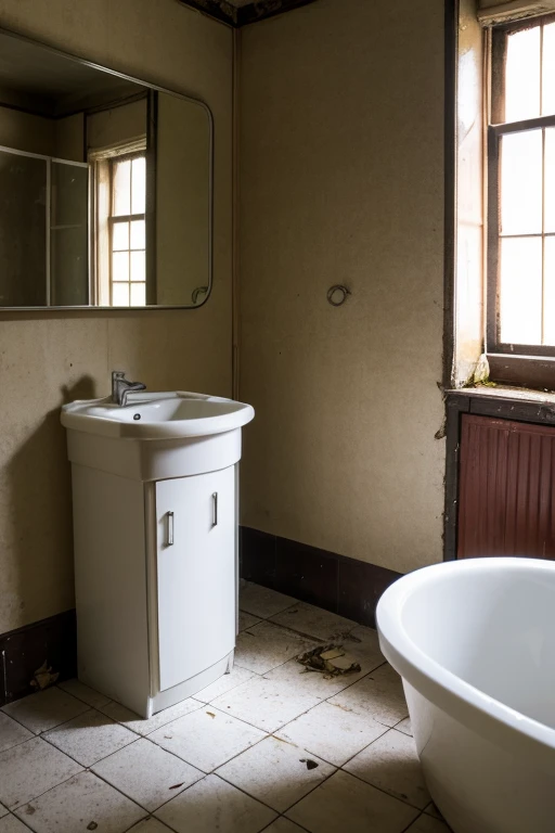 Abandoned house、Bathroom