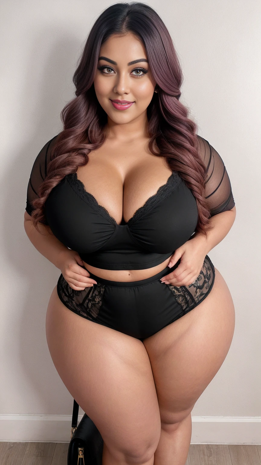 gorgeous curvy plus size Indian bengali actress ritavori , glowing eyes, wearing SHEIN Young Boy Spider Print Short Sleeve T-Shirt And Shorts Set With Bag Color: Red , covered Bust, parted lips, blushing cheeks, thick thighs, bigger waist, busty, curvy plus size body, full body, full body shot, head to toe view, smoothning burgendy color hair with pfrench braid hairstyle, hourglass body, curvy plus size body, smile face, bigger waist, busty, big hips, fleshy thighs, thick thighs, busty, full body view, ultra detail, high resolution, ultra detailed, best quality, amazing, top quality, extremely detailed CG unity 8k wallpaper, full body view, Havana, Cuba: Classic cars and colonial architecture.