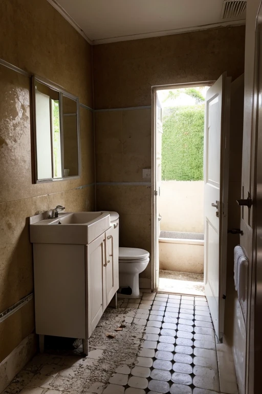 Abandoned house、Bathroom