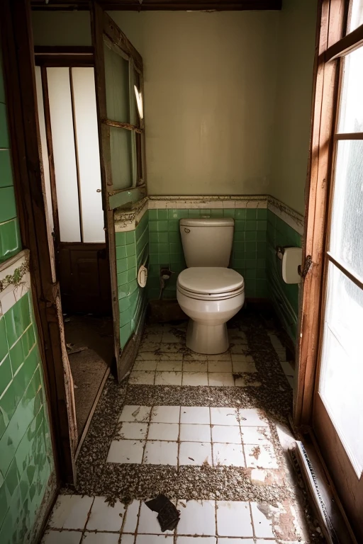 Abandoned house、Bathroom