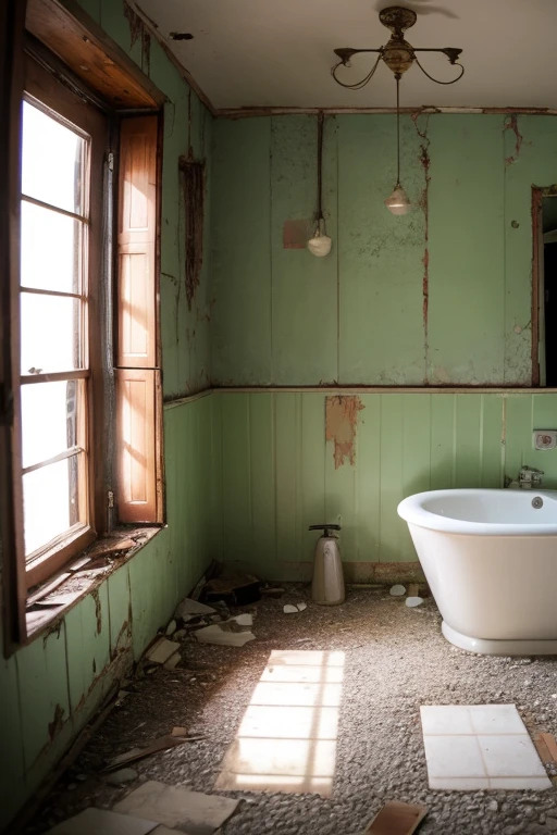 Abandoned house、Bathroom