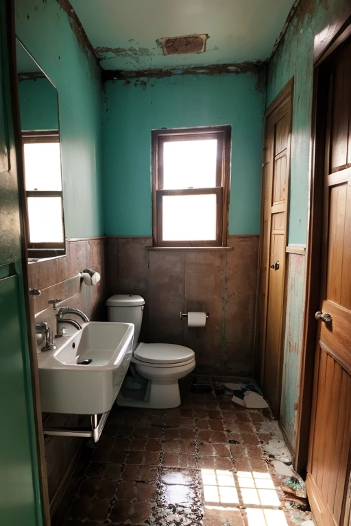 Abandoned house、Bathroom