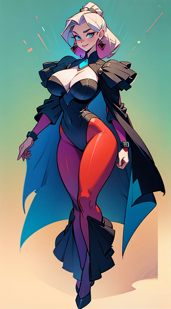 Full body portrait of a woman,huge bust,perfect body, by samdoesarts