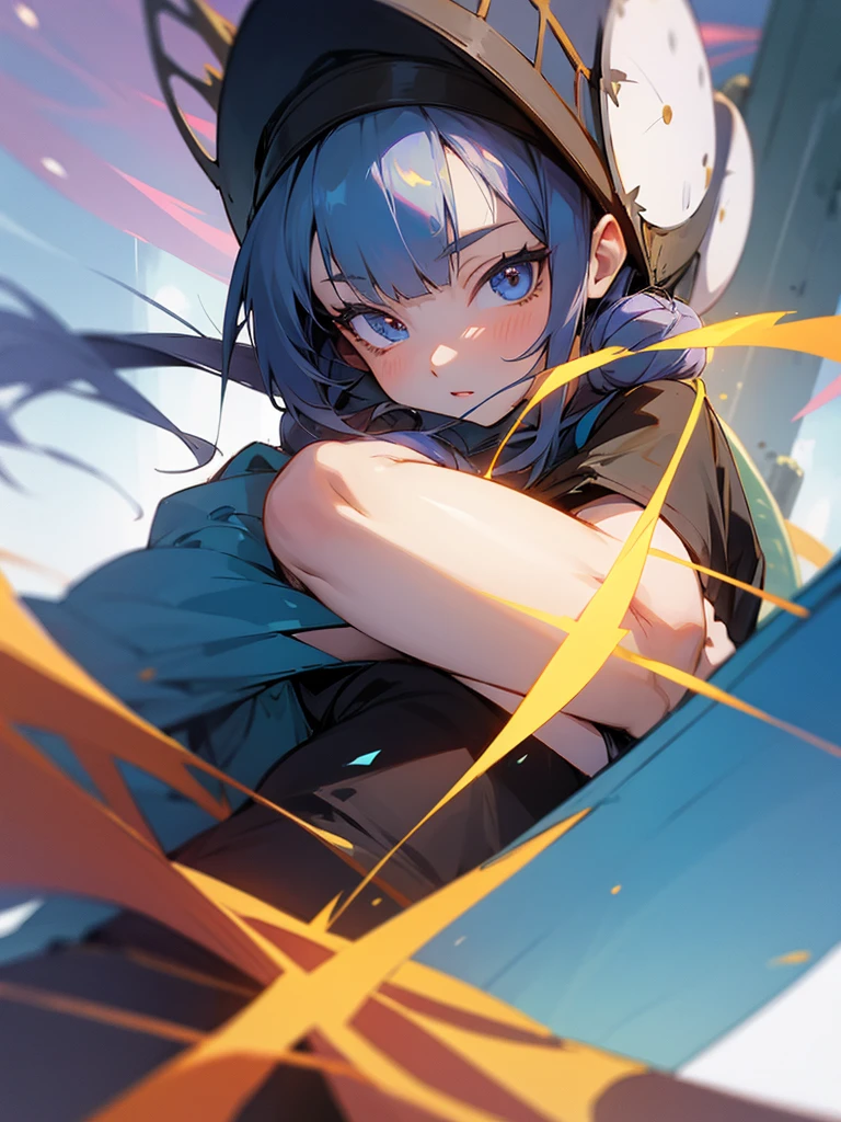 Anime girl with big