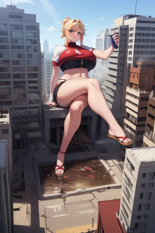 giantess、A woman bigger than a building、Giantess、Completely naked、Masturbation、Sit with your legs apart、masterpiece、Detailed illustrations、precise illustration、High quality、blush、Cute woman、Bob Hair、Hotel Room、Lying on top of a small town、Big nipples、Open your mouth、With legs apart、I can see your pussy、Low - Angle、rubble、rubbleになった小さな都市、Aerial view of the city、Flying debris、Tokyo Tower