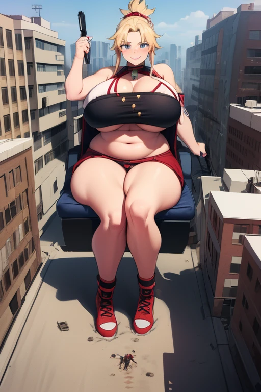 Formidable_offault en una ciudad ofstruida, (GTacro, aerial view, of_above, (asiento ofl edificio), ((rampage)), ((ofstrucción)), ofsnuda, gigantic, crossed legs, (masterpiece), (High resolution), chubby chubby, Best Quality, ((full_body)), Footprints, ((gigantic_breasts)), versus_viewer, broad_shooting, pequeños edificios a lo largo of la parte inferior ofl marco, ABS, suelas empapadas of sangre, manchas of sangre, affected smile, presumed, devastating, Explosion, military vehicle, Mordred, milf
