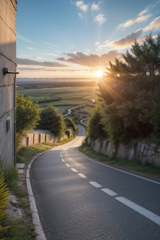 "Image of a winding road leading to a bright horizon, symbolizing the journey of life. Several doors along the way, some open, others closed. Overlaid text: 'Trust in His timing and His plan, because He knows exactly what is best for you.'"