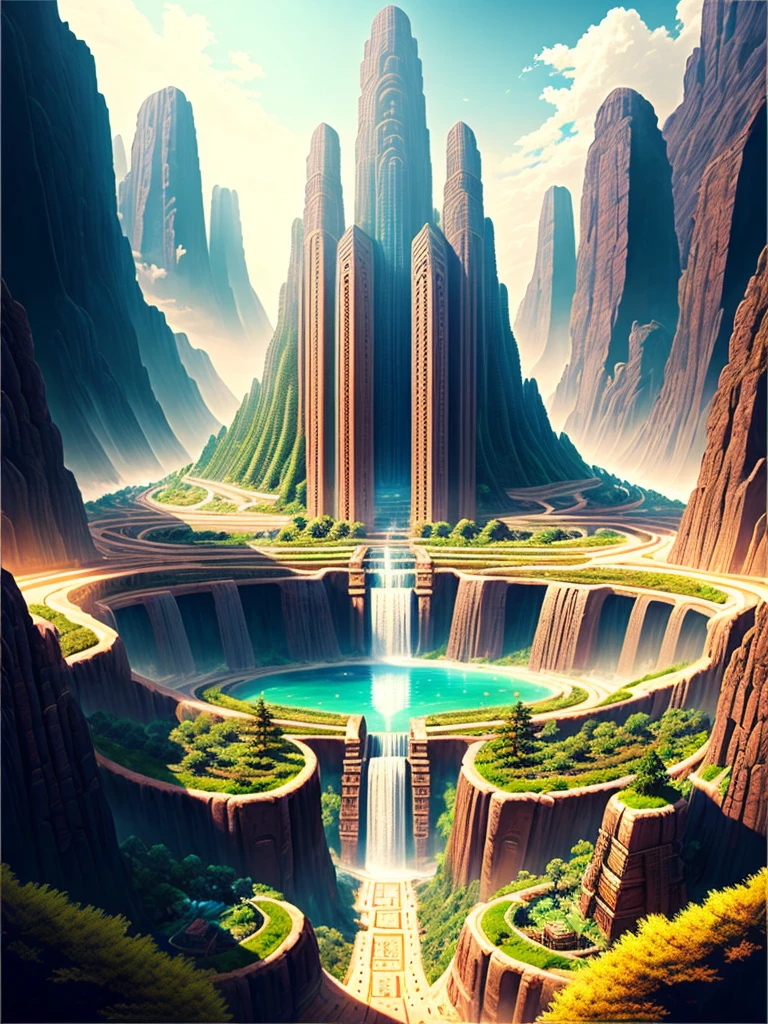 Best Quality,8k,Huge underground city,Underground Labyrinth,Anime Art,mysterious,universe,Super huge structure,Super huge waterfall,Nature,Super huge torii,Multidimensional,A world beyond imagination,High Dimension,Fantasy,future,Different space,Nature,romantic,universe,A world beyond imagination,Dream world,New World,Huge river,masterpiece,最高masterpiece,perfection,