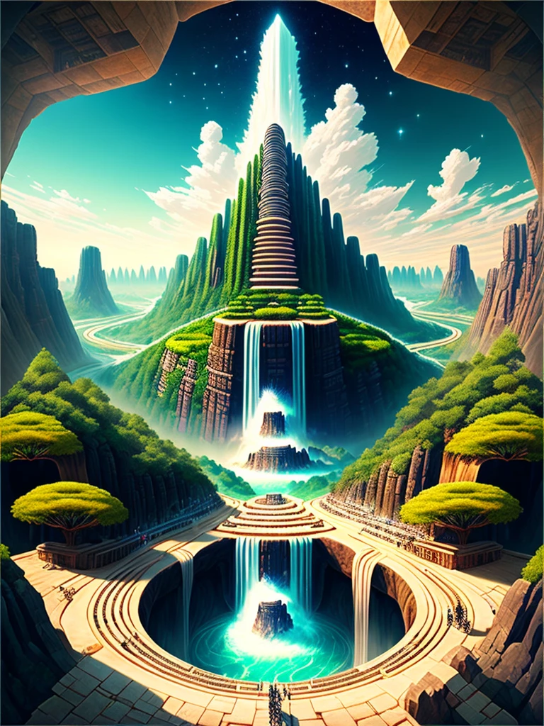 Best Quality,8k,Huge underground city,Underground Labyrinth,Anime Art,mysterious,universe,Super huge structure,Super huge waterfall,Nature,Super huge torii,Multidimensional,A world beyond imagination,High Dimension,Fantasy,future,Different space,Nature,romantic,universe,A world beyond imagination,Dream world,New World,Huge river,masterpiece,最高masterpiece,perfection,