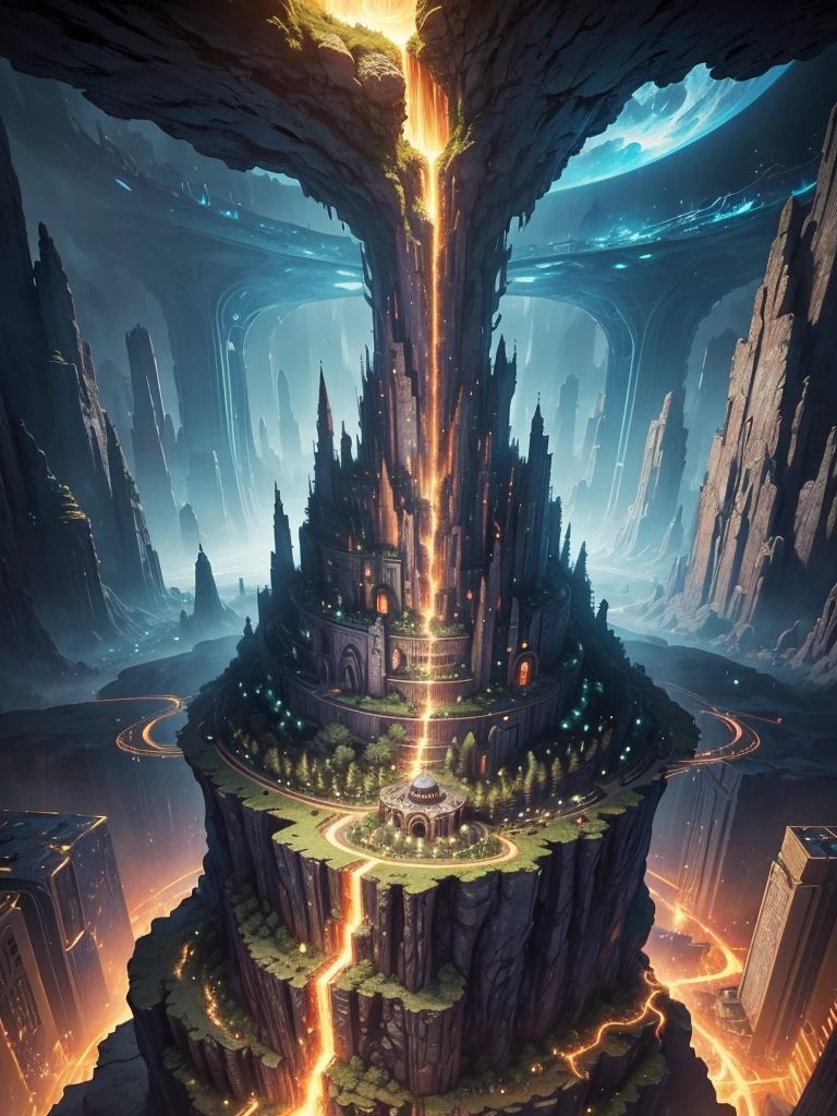 Best Quality，8k，Huge underground city，Underground Labyrinth，mysteriouultidimensional，A world beyond imagination，Different dimension，romantic，High Dimension，Fantasy，Different space，Nature，romantic，A world beyond imagination，Dream world，Huge river，masterpiece，最高masterpiece，perfection，