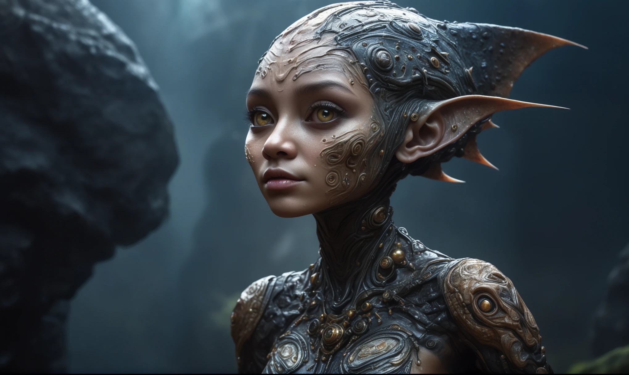 10yo,full body shot,beggar deep niobium paladium The Alien Entity,native italian babychild, wants eat,survival in criminal city of future, Technicolor,natural skin textures, hyper realism, hyper detailed,Extremely detailed,High contrast,Masterpiece,Realistic,Ultra Detailed, intricate details,realistic humid leather,extremly intricate,Epic Realistic, cinematic style,irina yermolova,high contrast,hdr,extremely detailed, deep night landscape,masterpiece,intricate details,faded,eyes extremely detailed, high detailed eyes,8k resolution,RAW,retina, Nikon Z9,China,orc,Li River in Guangxi Zhuang of China,tkt style, pointed ears,perfect, Elf,transition between two art styles, Ink painting to photorealism, Double contact, X-ray, Creative, vivid light, masterpiece, fantasy, Abstract, Surrealism, super detailed, high resolution, stop:35;(((creature with a spectral and ghostly appearance)). Her skin is pale, almost translucent,ancient rock paintings of the first people,sharkfish's leather,A Modern flat toon Crazy whit a Big ONE a Only Eye Robot USSR , and helmet Style, tongs in hands, Tv head, pinhead, camouflage Yellow White Pink Rusty, Ambient in a meteorite crater super detailed,