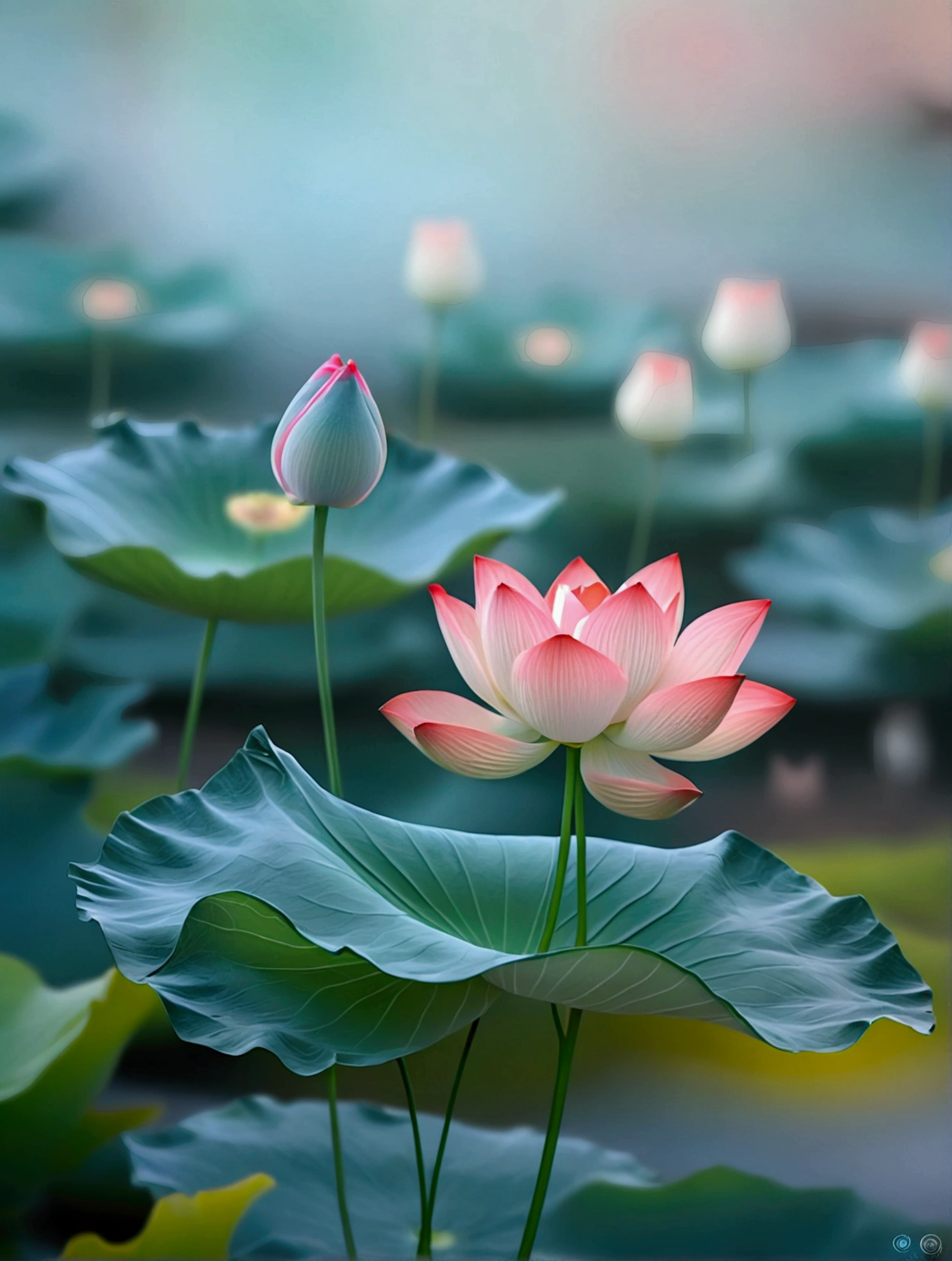 Small Lotus,Vision,Patio,Real photography,nature,best quality, high resolution, 16K