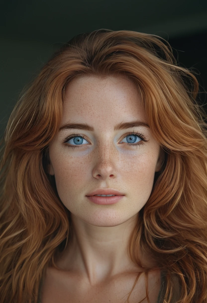 photo shoot, Photo Studio, RAW photos, Edit photos, Movie stock photos, Movie, Strike a pose, Amateur photos, onealog, Raw, f2, 35 mm, one (Amateur photos), flash photography, taken on one old camera, Polaroid, 8K, Very detailed, (high quality, best quality:1.3), Extremely high resolution, Film Grain, Kiki from Netherloneds, long (waist-high:1.2) Combing Auburn Hair, ((Macro lens)), Dark atmosphere, ((Focus on the eyes)), Female Expression, photography, Digital SLR Camera, 35 mm, Fujifilm Superia Premium 400, Nikon D850 stock photos, Kodak Portra 400 F1.6 shots, 8K, Ultra HD