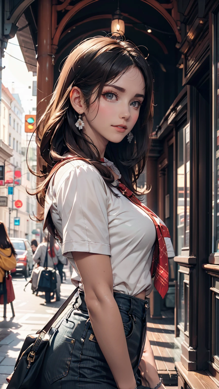 That&#39;s excellent, amazing, Ultra HD, Realistic, girl, (Beautiful Face 1.4), (big, Narrow waist), Long Hair, indoor, Bokeh, Beautiful light, Glowing Skin, Small Head, smile, Dinner Party, Holding a cup、Silver accessories on the wrist、Anklet on the ankle、Sexy proportions、Lower milk visible、Micro Mini Skirt、High neck、No sleeve、Stiletto heels、erotic、Nipple swelling emphasis