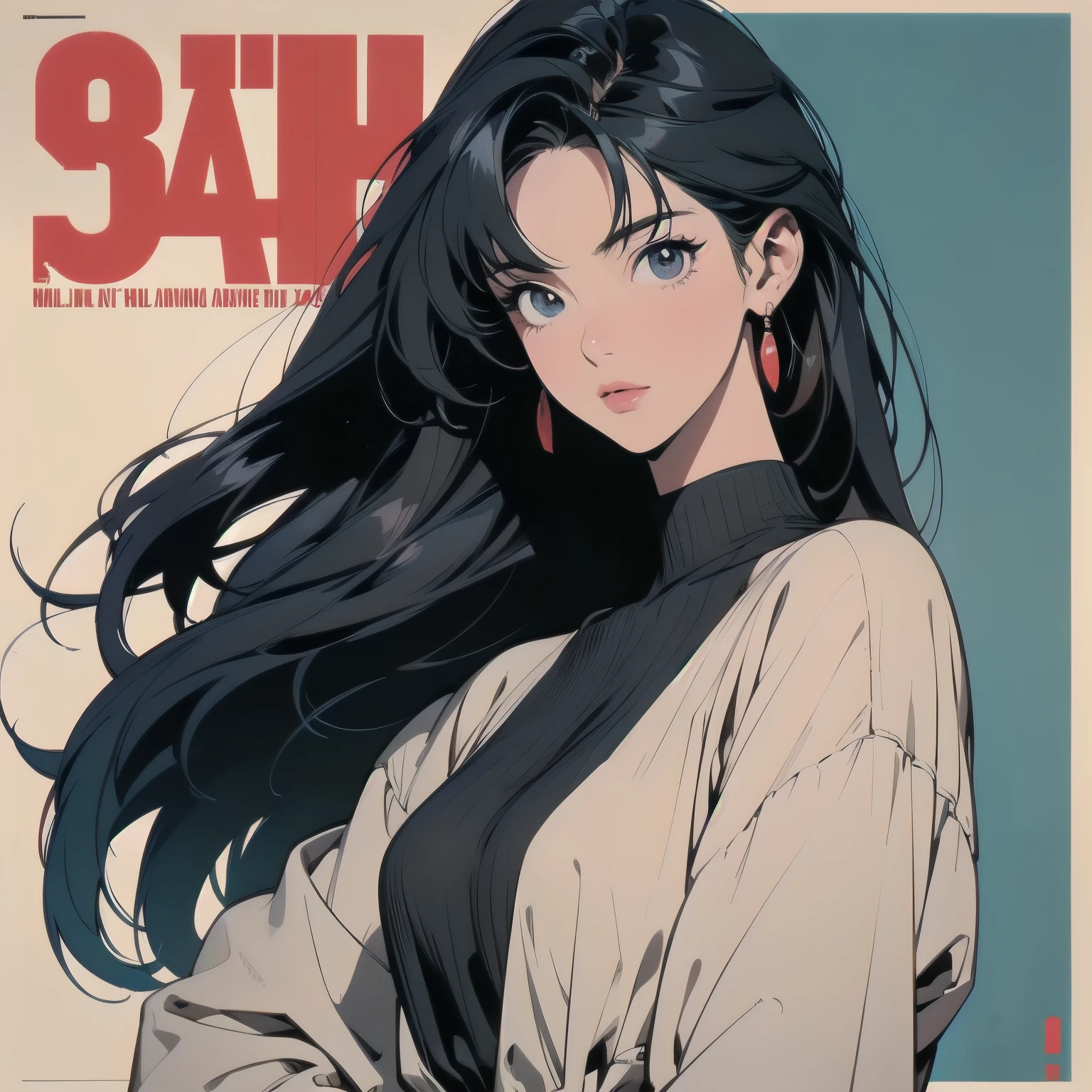 Trigun、A beautiful woman、Movie Posters、Upper Body、Model pose、mysterious、Small breasts