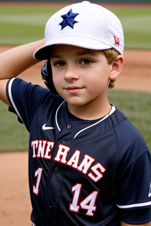 ??? boy , baseball player , with cap