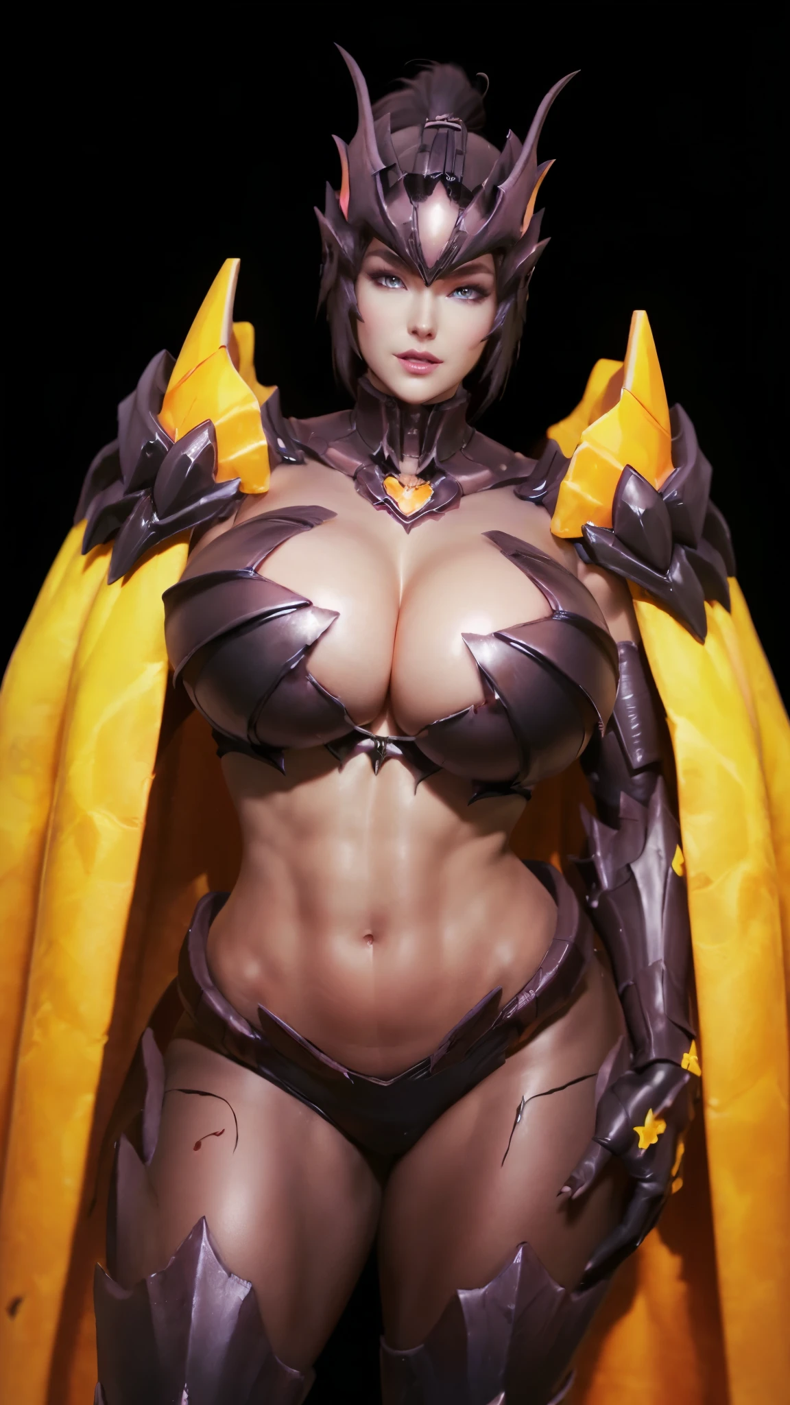 Solo, Stand Up Straight, Physically-based Rendering, Unreal Engine 5 Render, Jealous, (look Half Body:1.5), ((muscle And Bbw Body Type:1.4)), Beautifull Round Breasts Shape,((cleavage, Low Cut, Open Chest & Gigantic Fake Breasts:1.5)), (expose 11 Line Abs:1.4), (huge Hips:1.3), (white Hight Ponytail Hair, Hair Gold Ornament:1.5), (futuristic Dragon Ultimate Mecha Armor Suit, Royal Cape, Guard Arms, Gloves:1.5)), (close Up Upper Body), ((pale Skin+lots Of Oil Dripping On Her Body:1.3)), (clean Glossy Bodyskin:1.4), (background Futuristic Space Station:1), (bokeh, Photorealsitic:1.4), (ultra-detailliert), (top-quality:1), (best Shadows), Bright Light In Room, Hyper Texture, (4x Msaa), ((unreal Engine 5 Render)), (neon), Physically-based Rendering, Ultra Hight Definition, 16k, 1080p, Beauty Model, 4k Resolution.