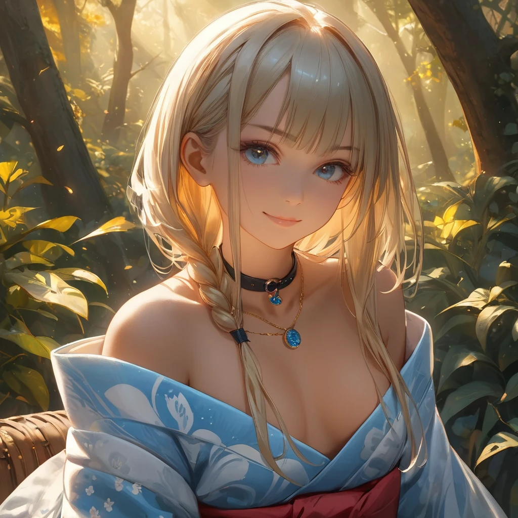 (((Alice))) from alice_in_wonderland, ((li)), (((kimono))), flat_chest, sexy, highest realism, photographic_detail, perfect_clarity, perfect_detail, nai4, warm_lighting, detailed_ambiance, ((perfect_flat_chest)), ((8k resolution)). ((hand_drawn_effect)) perfect_detailed_makeup. ((small)). oiled skin. tanned skin. (waist chain). goth_choker. ((clever smirk)). fishnets. ((oak_forest)), ((drawn by kittew, sciamano240)) ((perfectly_sexy)), perfectly_gorgeous, ((black_and_white_drawing))