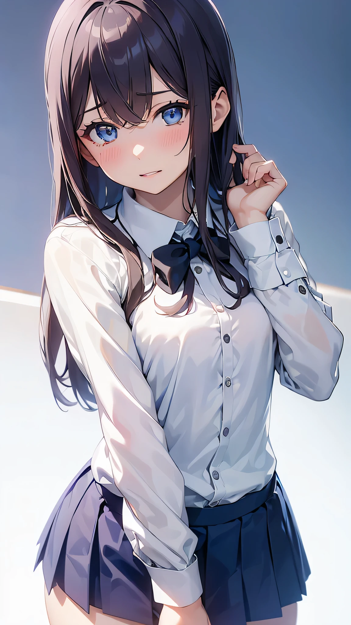 (((32k,High detail,High definition、masterpiece,Attention to detail,Esbian all over body,solo))),RAW Photos & Realistic atmosphere,Beautiful dark blue eyes,Mouth details,Glossy Lips,Fine eyebrows,With soft white skin that shines in every detail、Detailed eyes、,(Wearing a classy uniform in black and red、黒のパンストとSexy脚を身につけて、She is standing upright, shyly lifting her skirt.:1.7), Blue Eyes,Very beautiful eyes,Detailed lips、Very beautiful face,Very well-formed face、A vivid face,Beautiful, shining lips, Realistic Young Gravure Idol, Very beautiful school girl, , 若くてSexyグラビアアイドル, Young Gravure Idol, Beautiful and cute adult16 years old ,My whole body is wet,Dripping,Blushing,Very beautiful, Sexy and classy16 years oldの女の子,(Looking into the camera:1.4),(Sexy,Healthy and toned body,well-shaped chest of medium size,,,Mature Body, I feel anxious and like crying,Watery eyes,Cold Smile,Glare,Glare顔も美しい,High Resolution Arm,,High Resolution Finger,:1.5)
