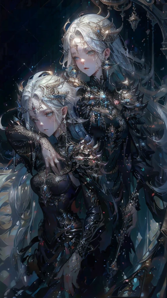 best quality,masterpiece,Ultra-high resolution,(photoactual:1.4),Fantasy,night,Moonlight,European style,Heaven,patio,pool,A 20-year-old,beauty,grace,Female angels,Long hair above waist,Elegant clothing,坐在pool旁,hand playing violin,