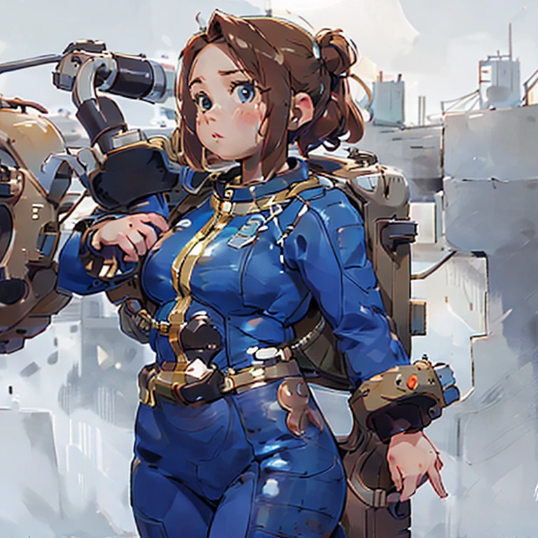 1 girl solo, women, suit fallout, gorda