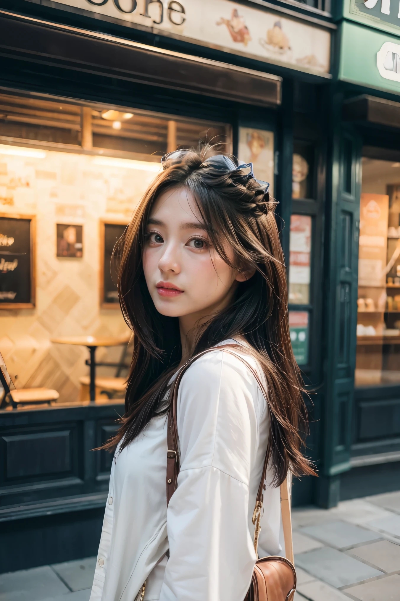 best quality, detailed background, girl, ,euro_street, random_wear,