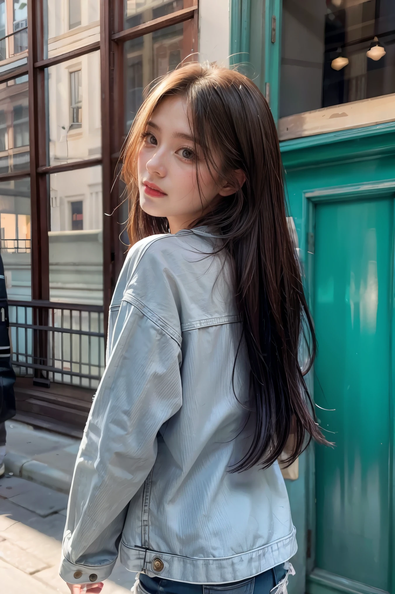 best quality, detailed background, girl, ,euro_street, random_wear,