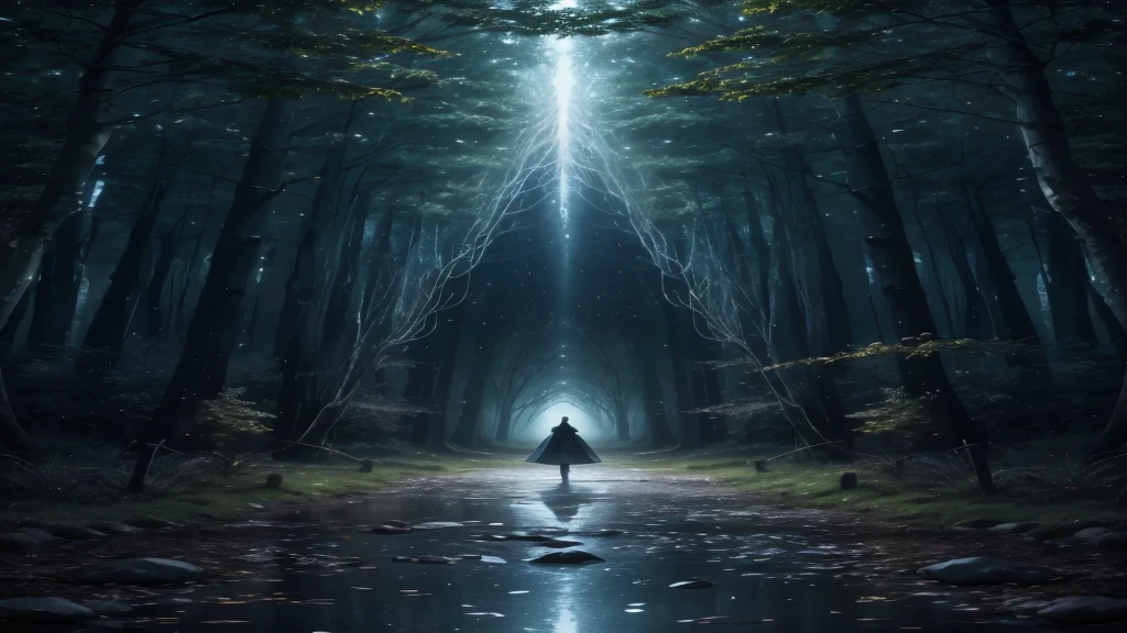"Paint a picture that portrays the idea of accessing all memories with notebooks, where these notebooks appear as magical portals of memories. The person in the scene appears calm and at peace, highlighting the idea of how to remember everything without taking up personal memory. The scene should be enchanting and intriguing, with fantasy elements that symbolize the ease of accessing memories."