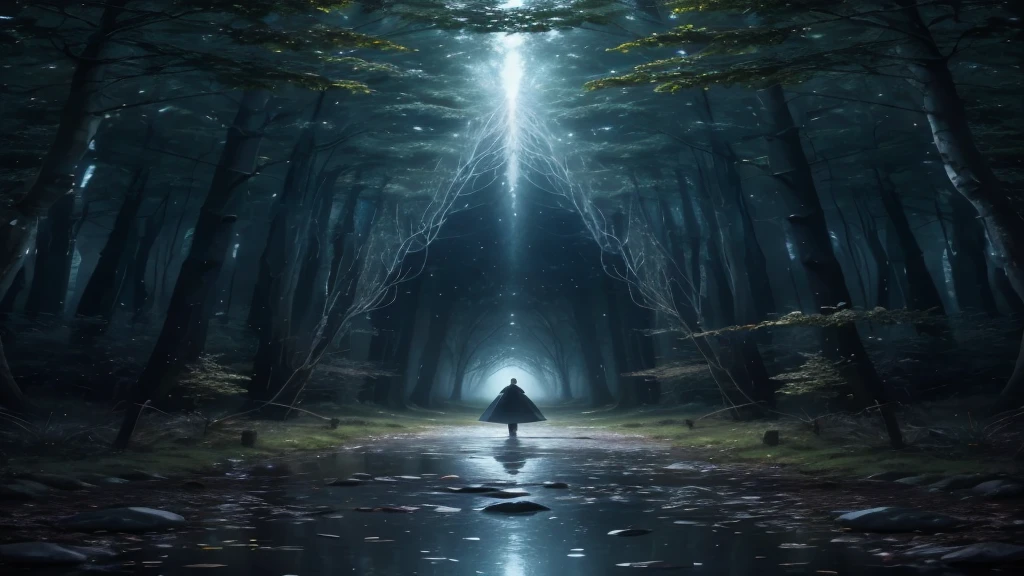"Paint a picture that portrays the idea of accessing all memories with notebooks, where these notebooks appear as magical portals of memories. The person in the scene appears calm and at peace, highlighting the idea of how to remember everything without taking up personal memory. The scene should be enchanting and intriguing, with fantasy elements that symbolize the ease of accessing memories."