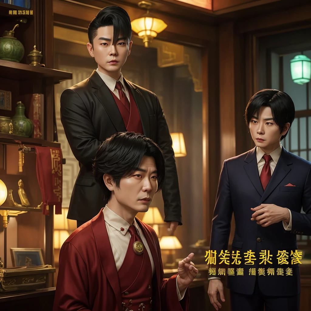 character name: Luo Qingfeng background: Top Detective,Known for solving complex cases,Especially cases involving rare artifacts and jewelry。 Possess keen observation skills and strong logical reasoning ability。 Known for being cold and gentle,Attention to detail。 appearance: age: In his early thirties。 gender: male(Or adjust as needed)。 hairstyle: short hair,Neatly groomed,Dark,Maybe a few silver hairs,Symbolizes wisdom and experience。 Eye: Sharp and intelligent eyes,May be dark brown or dark blue,With penetrating power。 expression: Calm and composed,A thoughtful or introspective expression。 clothing: Dressed in a modern manner、Stylish suits,Maybe with a trench coat,Add detective style。 颜色可以是中性色或Dark,como preto、Navy or gray,Reflects a professional and serious character。 Accessories: A pair of gloves(Symbolizes the handling of delicate items or the meticulous pursuit of leaving no traces)。 Maybe holding a notebook or tablet,Suggest him to take notes or collect evidence。 A watch or simple yet sophisticated jewelry,表示Attention to detail和时间观念。