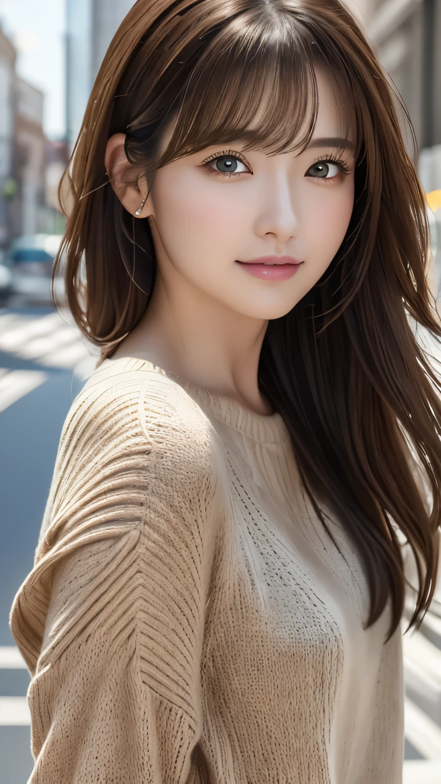 (Representative works:1.3)、(8k、Realistic、RAW Photos、Best image quality:1.4)、(30 year old mature woman)、Small face、Beautiful Face、(Realistic Face)、No makeup、Natural Makeup、light makeup、 (Dark brown hair)、Beautiful hairstyle、Realistic eyes、Beautiful details、 (Realisticな肌)、Beautiful Skin、 (sweater)、 Confused、 charm、超High resolution、Ultra-realistic、 High resolution、Golden Ratio