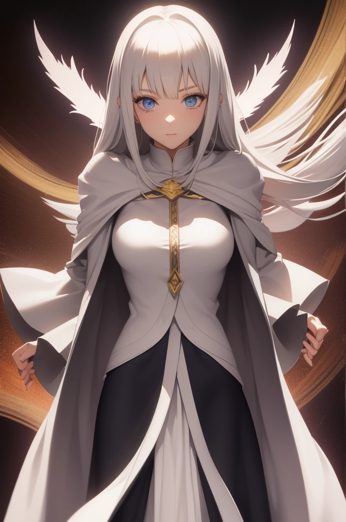 Fantasy RPG character, 26-year-old woman, White Mage, Healing magic user, Cleric, White robe, ((anime)), ((best qualtiy, 8K, tmasterpiece:1.3)), Focus:1.2, perfect figure beautiful woman:1.4, 1woman, cowboy shot, look at viewer, eyes facing the camera, incredibly absurd, beautiful and cute woman, showcasing top-quality craftsmanship, cute, neat,pretty
