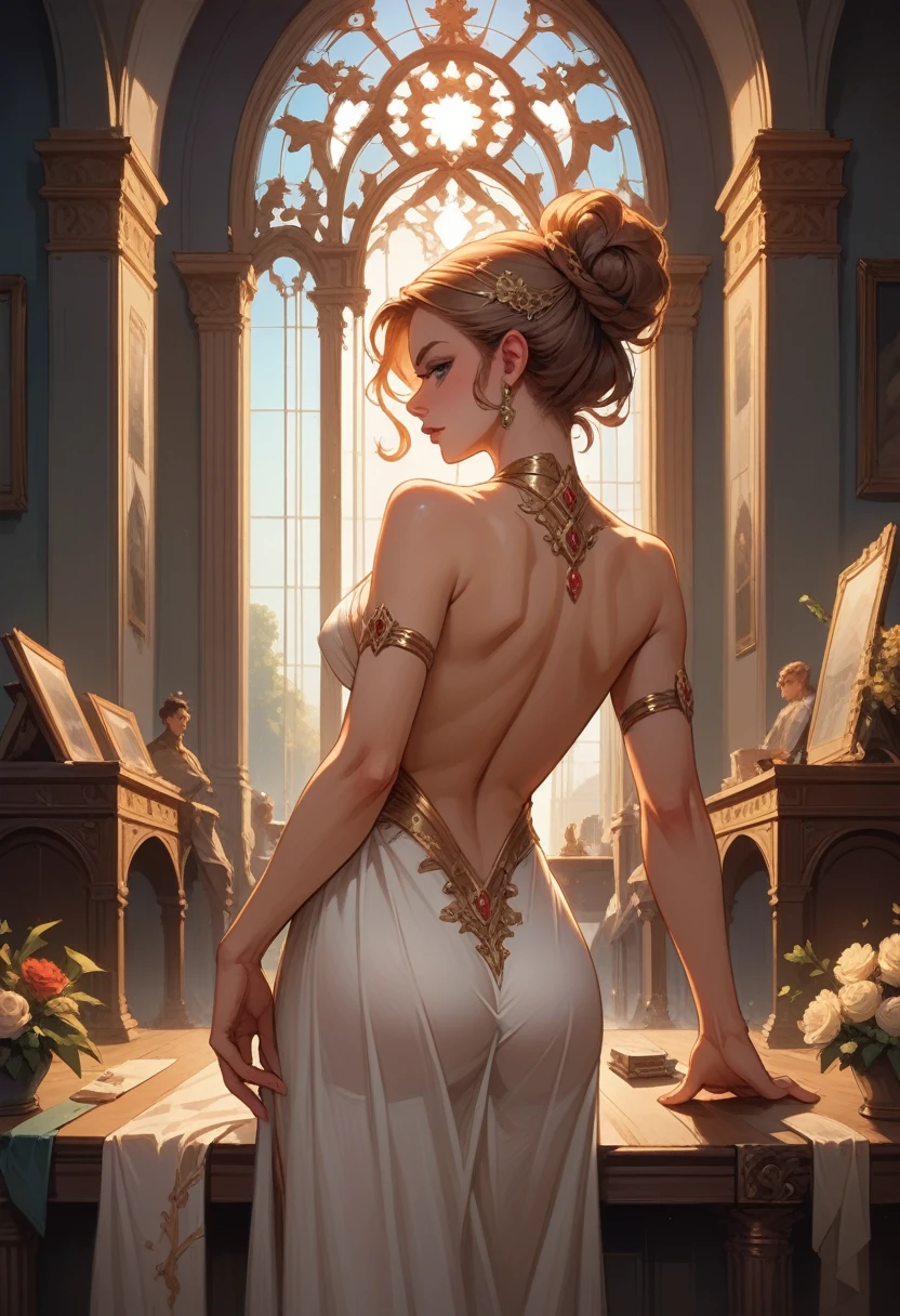 ((Best Quality)), ((Masterpiece)), (detailed), perfect body, 1 girl, beautiful, naked,