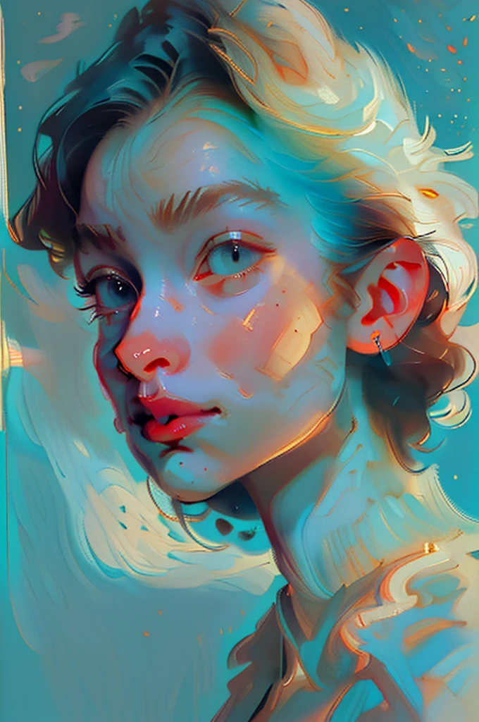 Perfect masterpiece,Highest image quality,perfect image quality,Super meticulous,8K,(Portrait close-up:1.5),(Portrait close-up:1.5),Full body photo,(front portrait:1.5),s delicate face,Cans, (Holographic ghost background:1.2),Bottle in hand(symetrical composition:1.5),number art,illustrate,colorful illustrationinimalist style,mechs in water