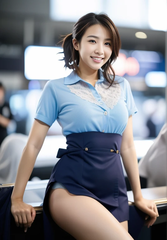 (masterpiece:1.3), (Highest quality:1.3), 8k, 超High resolution, 複雑なdetailedな, 非常にdetailedな, detailedな背景, Depth of written boundary, 超High resolution, RAW Photos, Sharp focus, perspective, (8k, Highest quality, masterpiece: 1.2), (Realistic, Realistic: 1.5), Beautiful Japanese woman, 25 years old, (((Thin thighs))), detailed: (非常にdetailedな: 1.3), (((stewardess costume))), (High resolution: 1.1), (((International airport terminal))), ((From below:1.45)), ahegao, ((Perfect beauty)), ((See-through lace underwear)), (((Camel Toe))), (((Hairstyle is a chignon))), ((((Leg spread)))), Watery eyes, (((Hair is up))), Wet tongue、Slim and beautiful legs, ((((Leg spread)))), Milk spilling from the mouth,