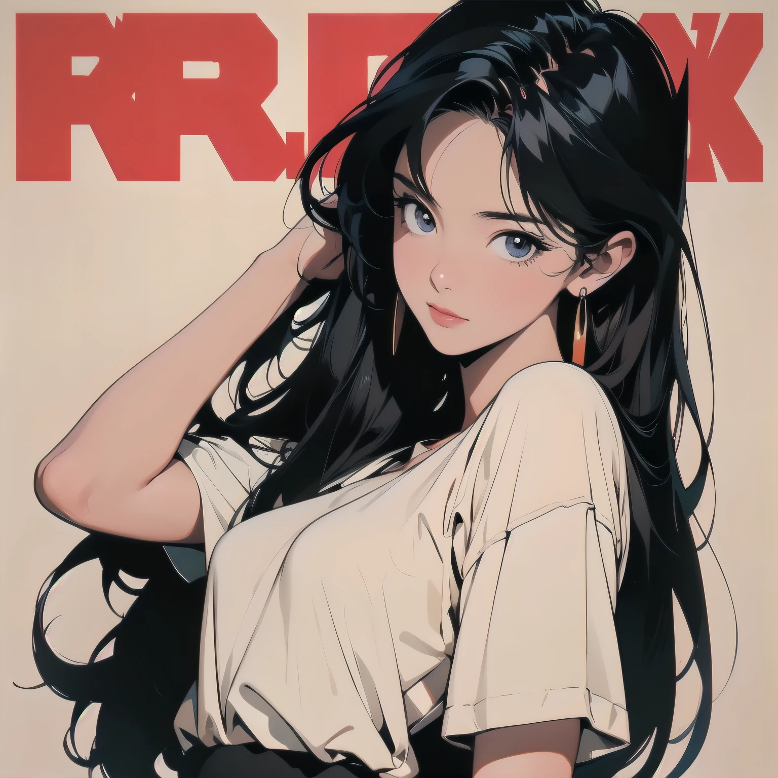 Trigun、A beautiful woman、Movie Posters、Upper Body、Model pose、mysterious、Small breasts